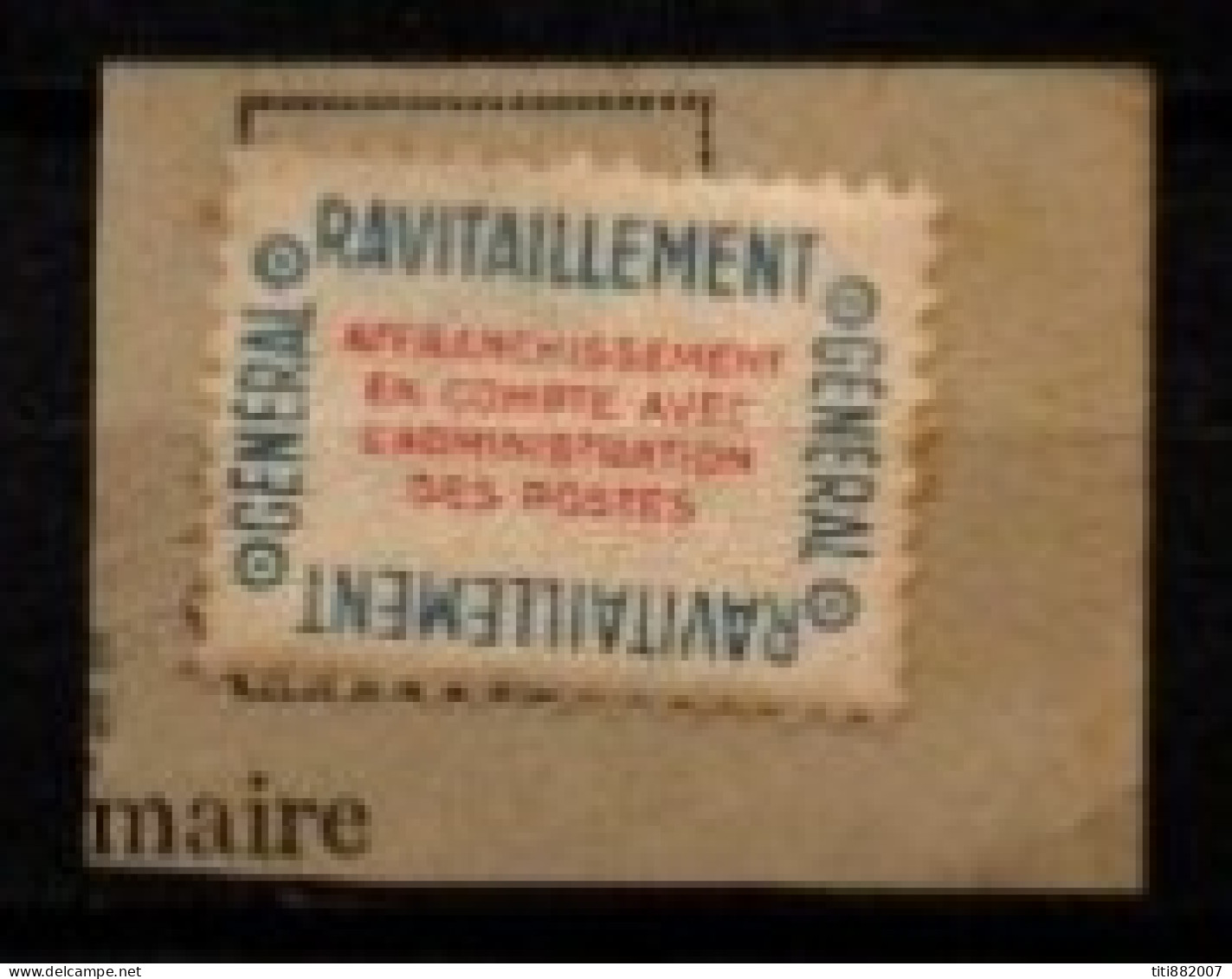 FRANCE    -   Service  -  1946 .  Y&T N° 15A Oblitéré .   Ravitaillement Général - Used