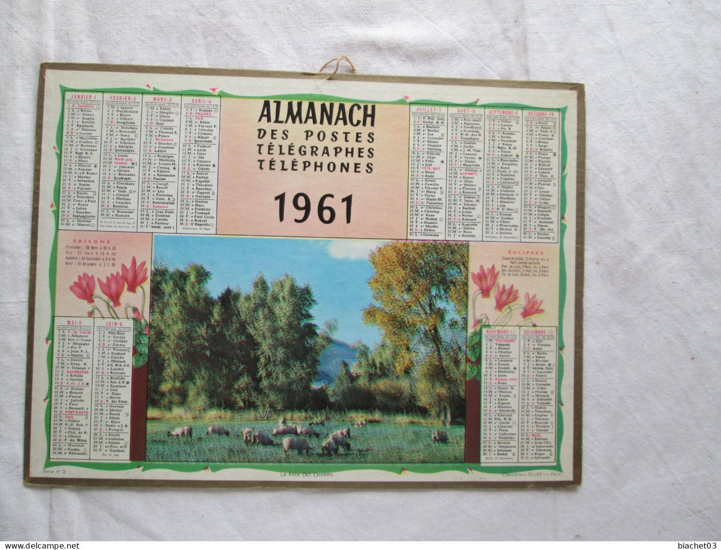 Almanach Des P.t.t. 1961 - Big : 1961-70