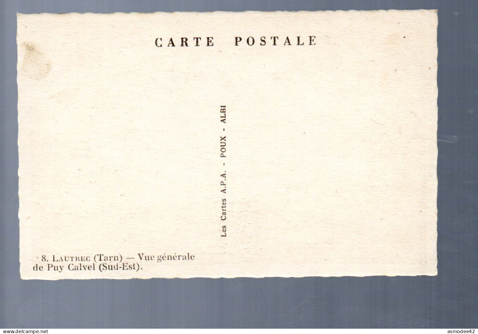 LAUTREC VUE GENERALE DE PUY CALVEL - Lautrec