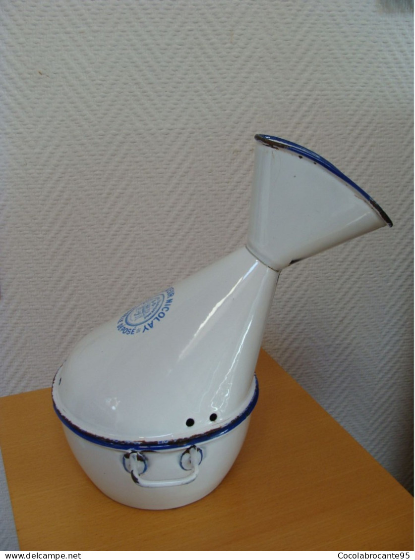 Inhalateur Vintage En Tôle émaillée - Sonstige & Ohne Zuordnung