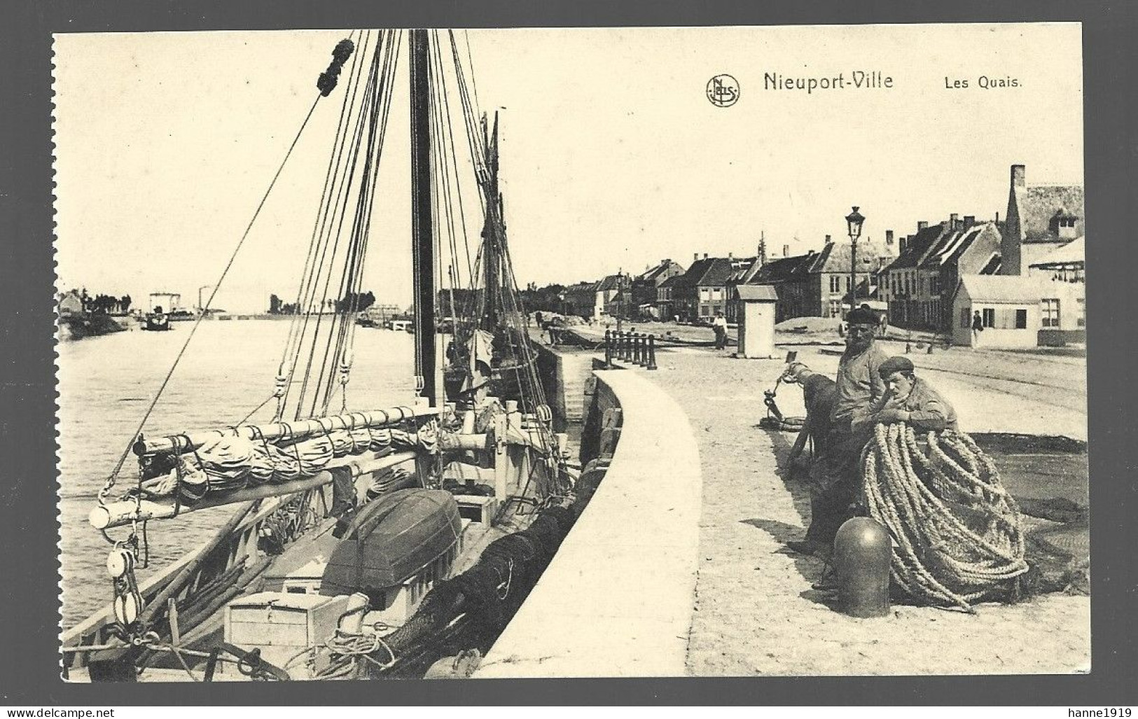 Nieuwpoort Stad Les Quais Vissersboot Htje - Nieuwpoort