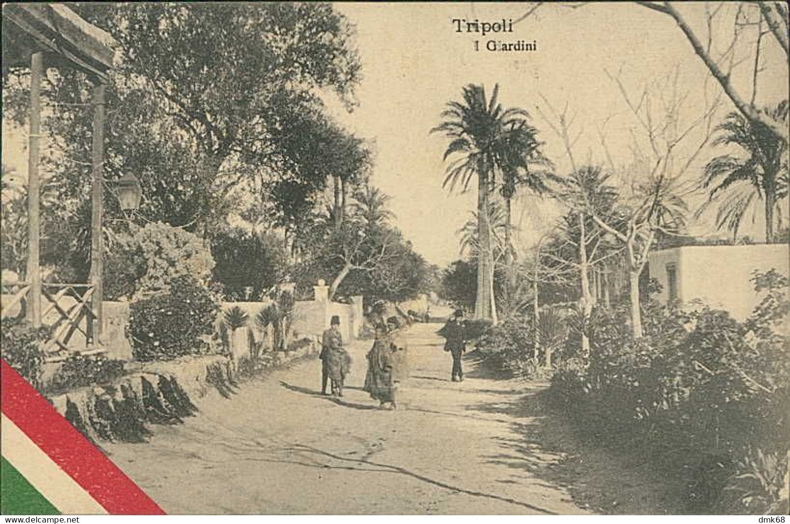 LIBIA / LIBYA - TRIPOLI - I GIARDINI - EDIZIONE RAGOZINO - SPEDITA 1913 (12464) - Libya
