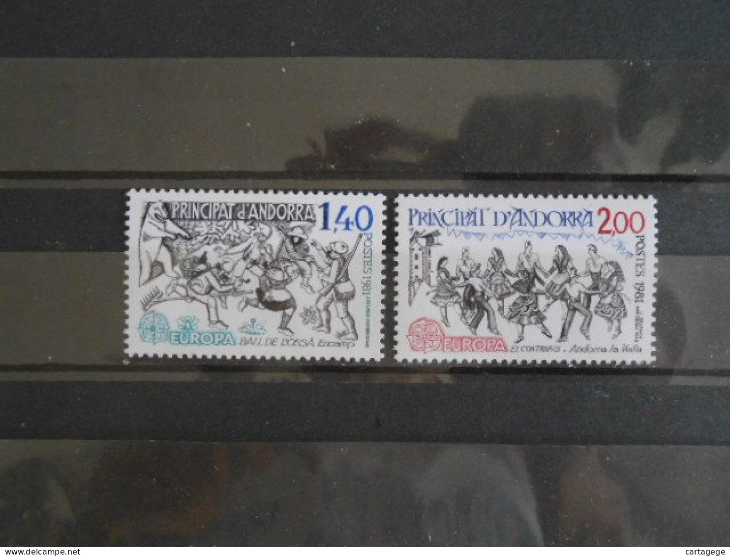 ANDORRE YT 2138/2139 EUROPA 1981* - 1981