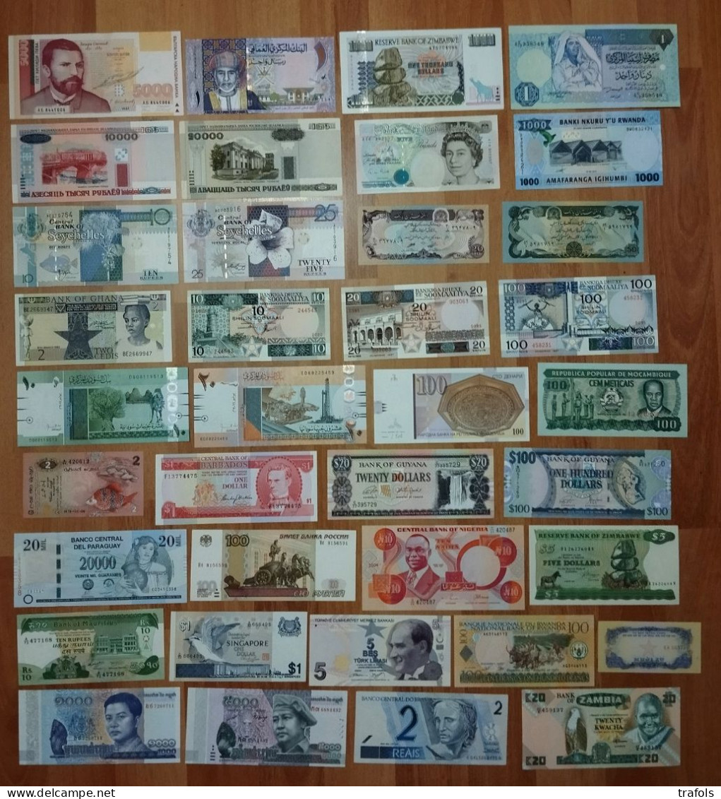 Collection World Rare Banknotes - XF+ To UNC - Great Opportunity For Collectors - Sup To Neuf!! - Collections & Lots