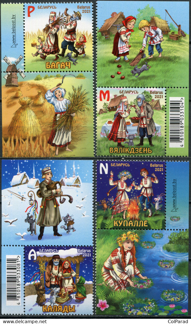 BELARUS - 2021 - SET MNH ** - Holidays And Ceremonies Of Belarusians (I) - Belarus