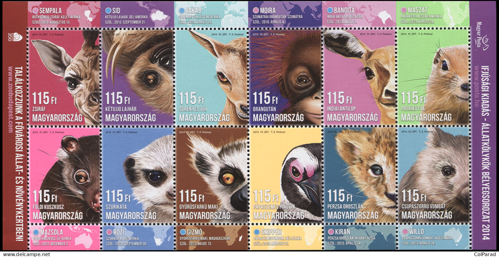 HUNGARY - 2014 - MINIATURE SHEET MNH ** - Child Animals - Neufs