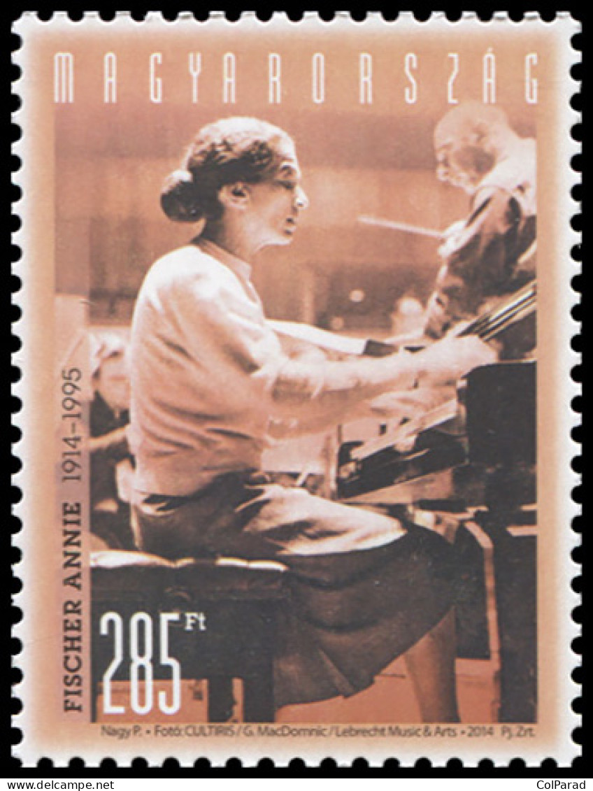 HUNGARY - 2014 - STAMP MNH ** - 100th Anniversary Of The Birth Annie Fischer - Ungebraucht