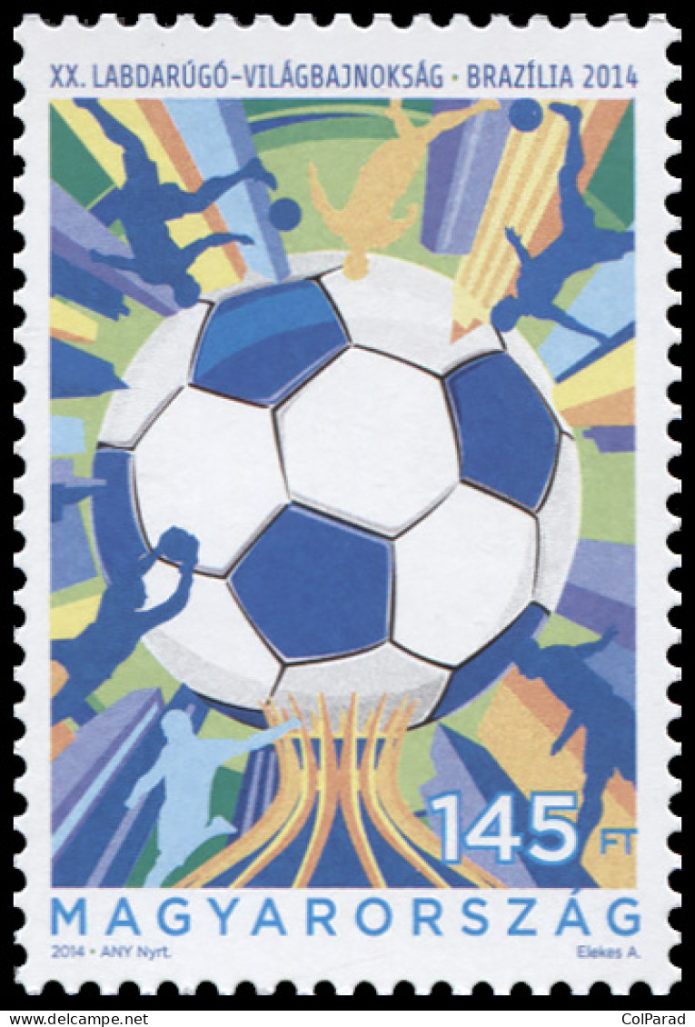 HUNGARY - 2014 - STAMP MNH ** - 20th Football World Cup, Brazil - Unused Stamps