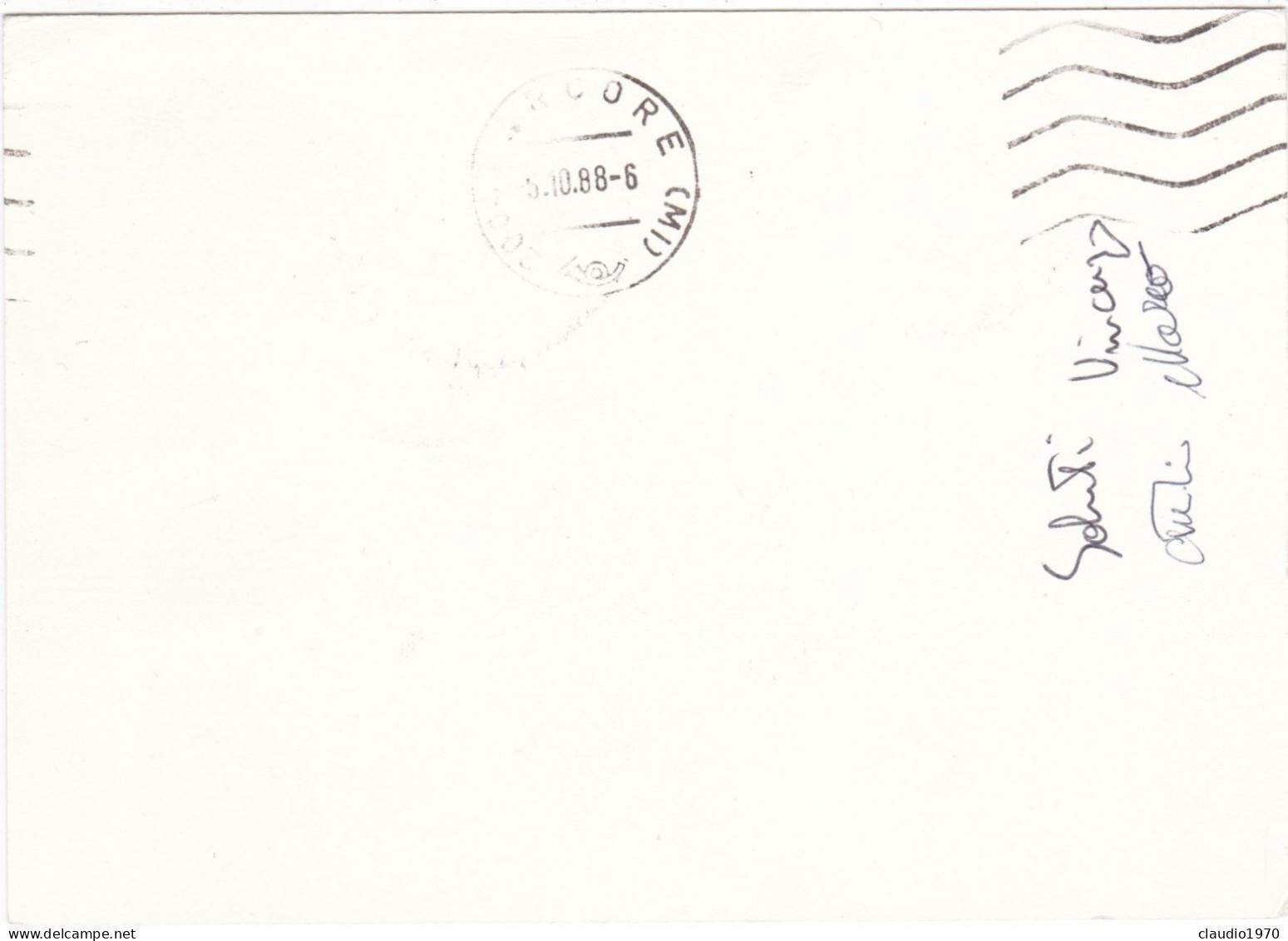 ITALIA - REPUBBLICA  - CARTOLINA POSTALE - VG. PER  ARCORE ( IM) 1988 - Interi Postali