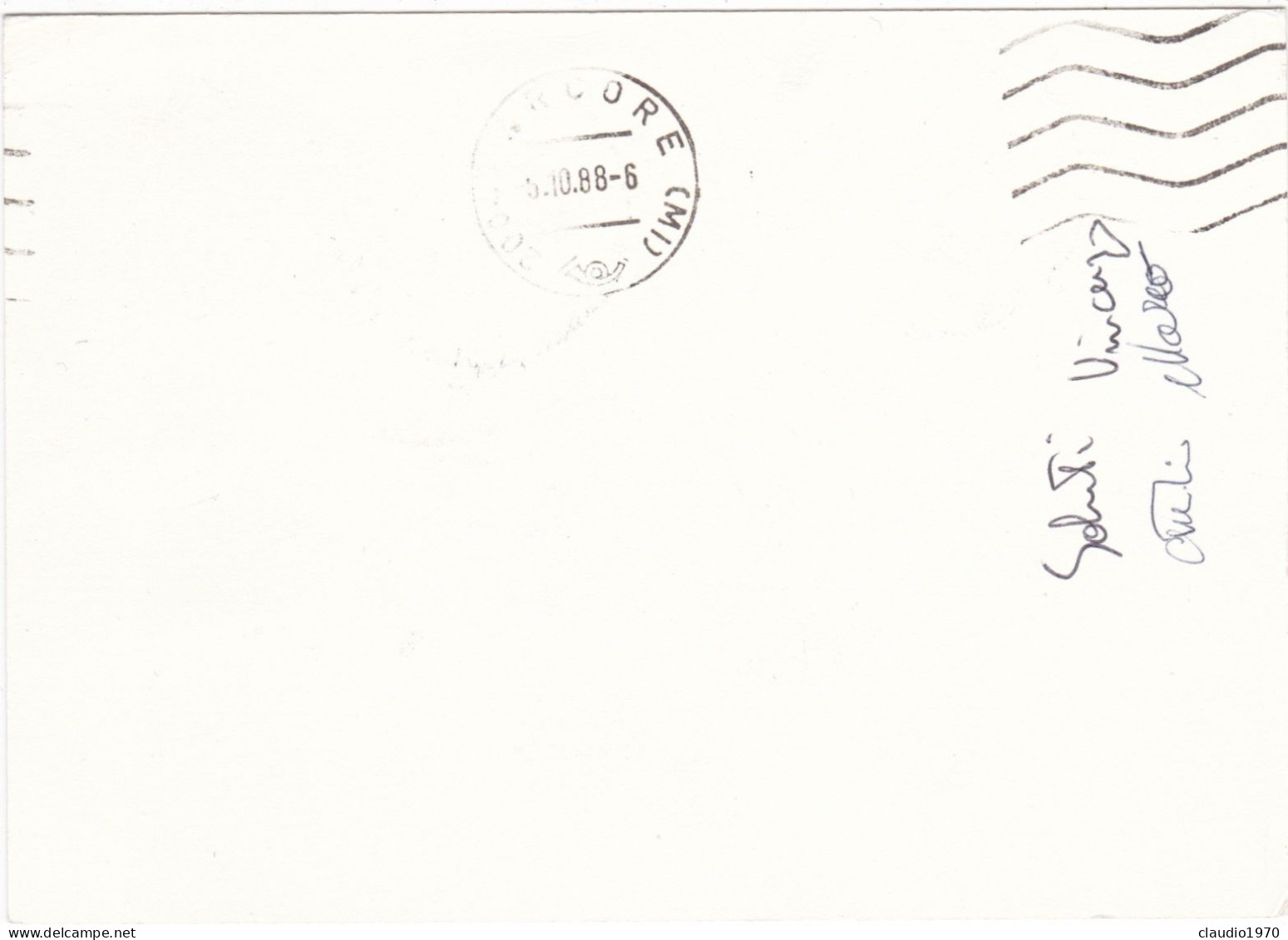 ITALIA - REPUBBLICA  - CARTOLINA POSTALE - VG. PER  ARCORE ( IM) 1988 - Stamped Stationery