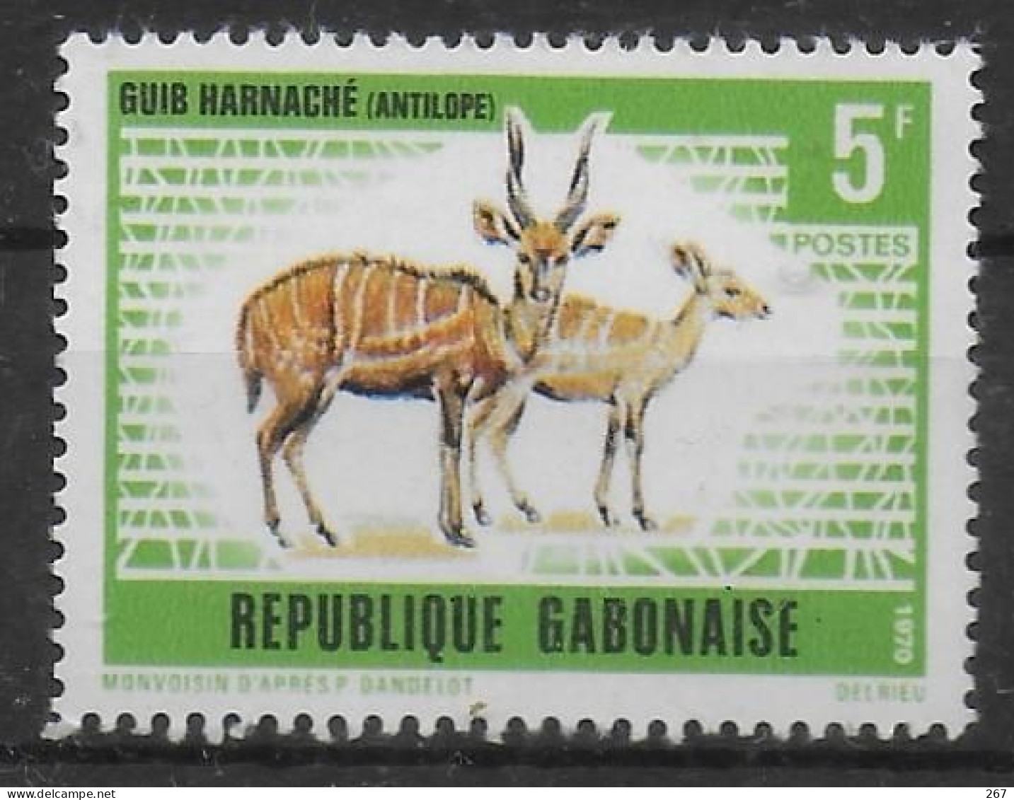 GABON   N° 261   * *    Antilopes - Game