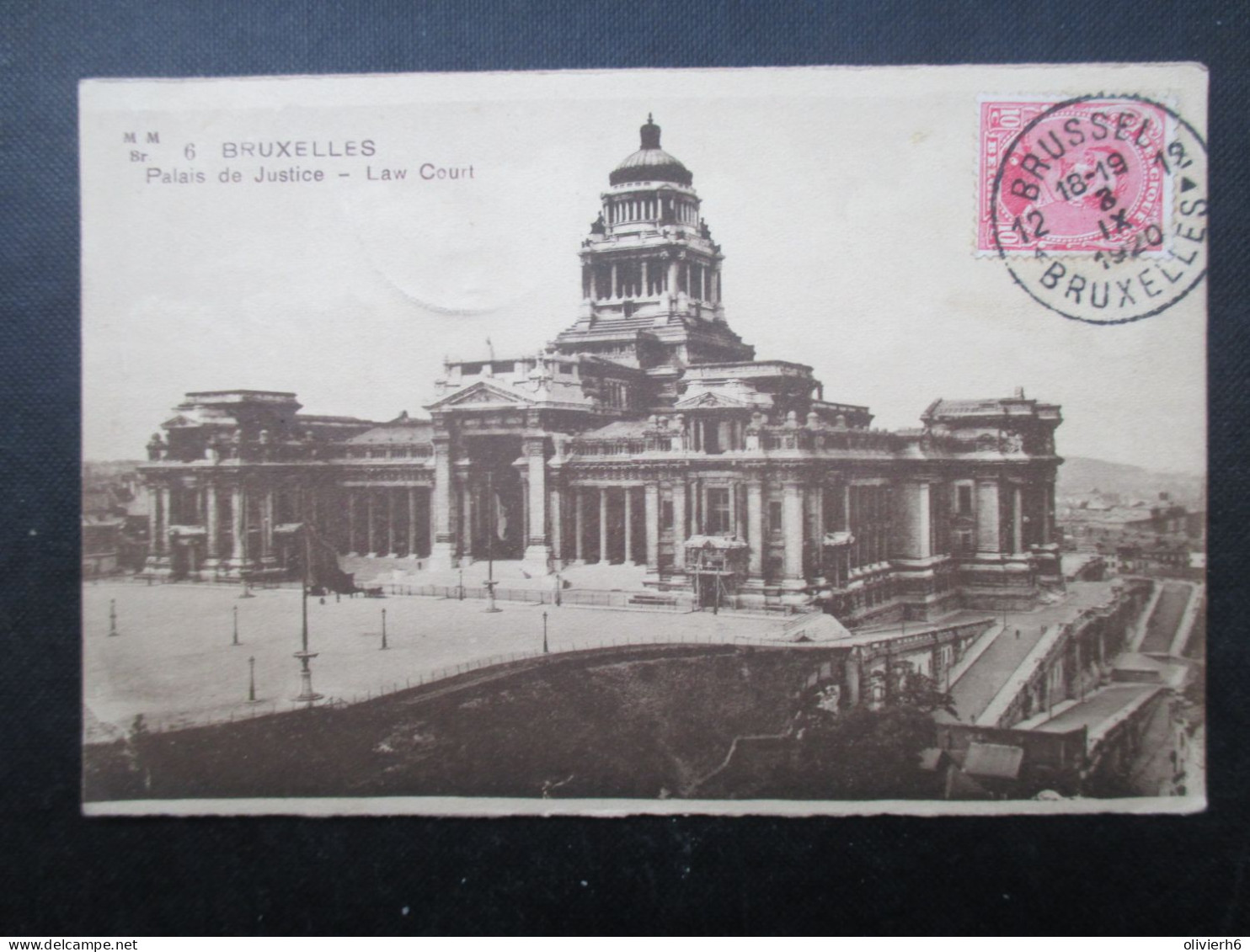 CP BELGIQUE (V2108) BRUXELLES BRUSSEL (2 Vues) Palais De Justice - Law Court Marcovici 1920 - Monumenti, Edifici