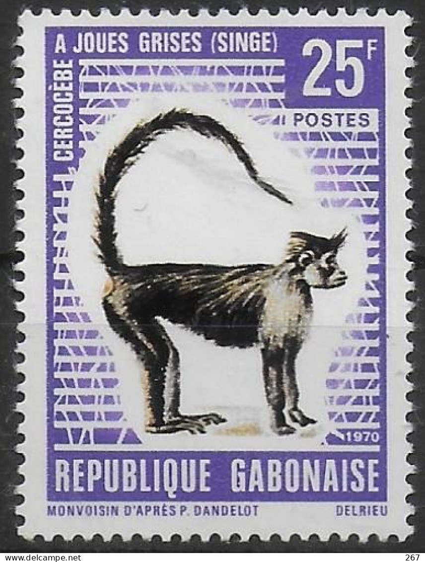 GABON   N° 263   * *   Singes - Monkeys