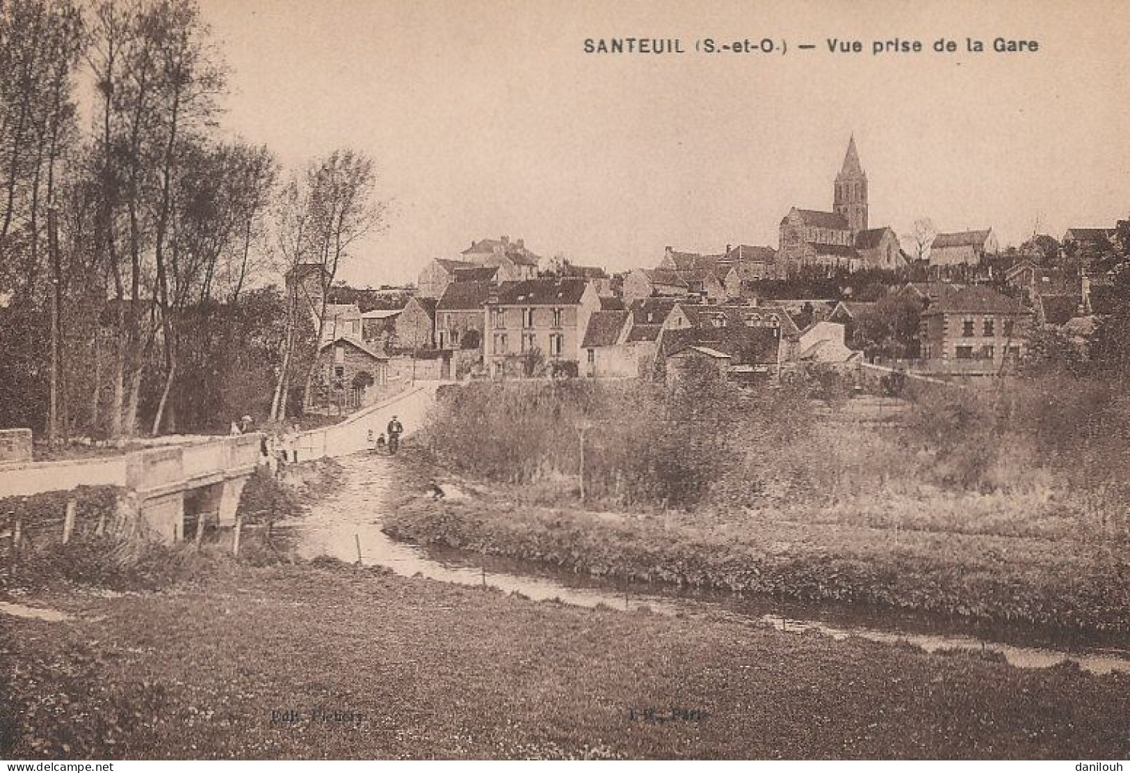 95 // SANTEUIL   Vue Prise De La Gare   EDIT L HOSTE - Santeuil