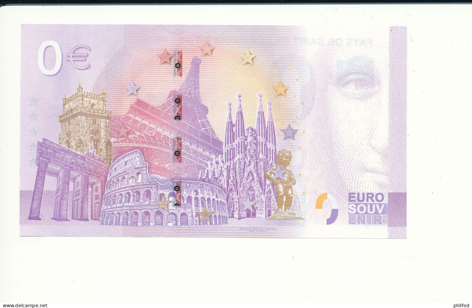 Billet Touristique 0 Euro - PAYS DE SAINT GILLES CROIX DE VIE - UETU - 2023-2 - N° 347 - Andere & Zonder Classificatie