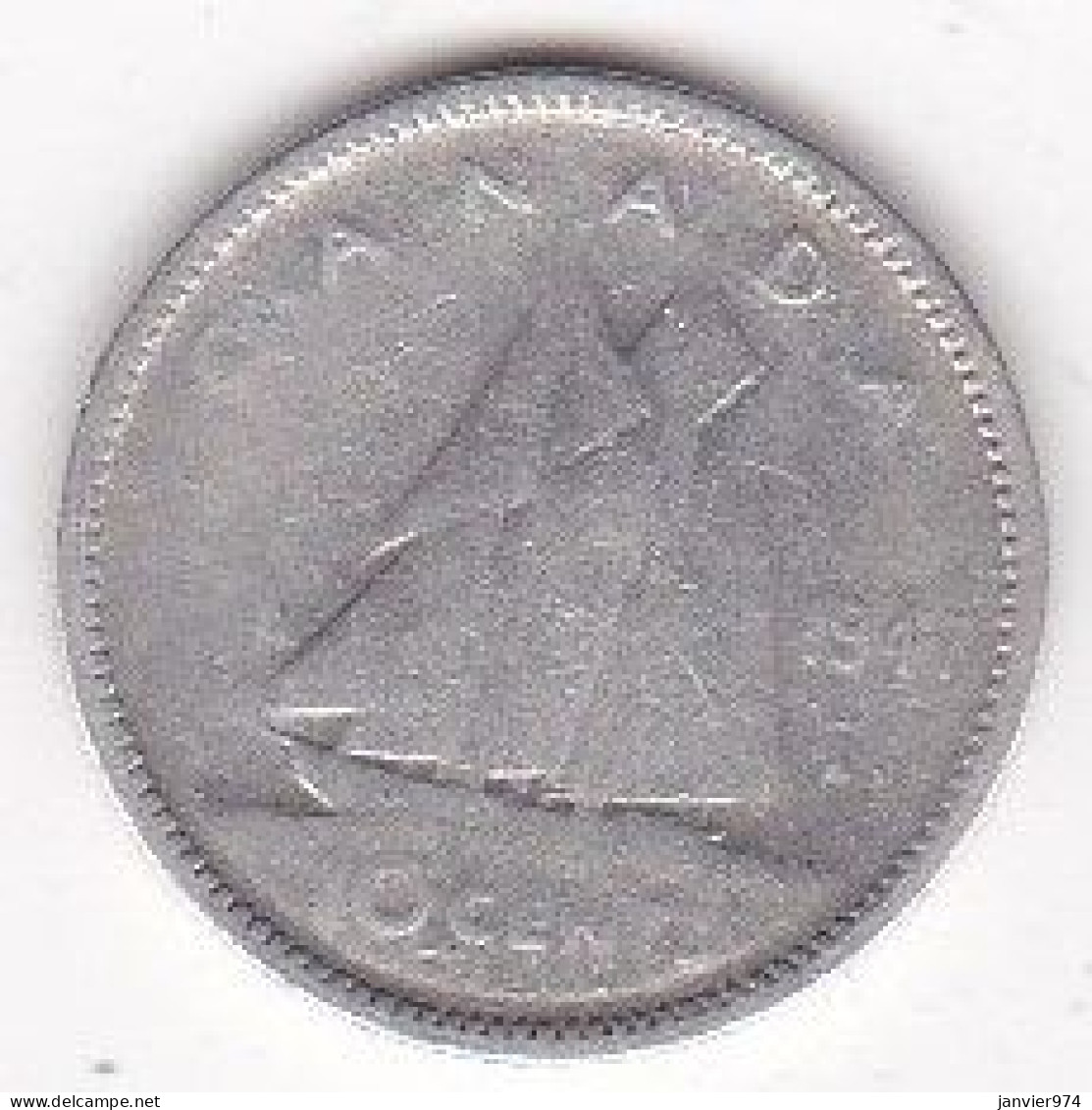 Canada 10 Cents 1947 George VI, En Argent, KM# 34 - Canada