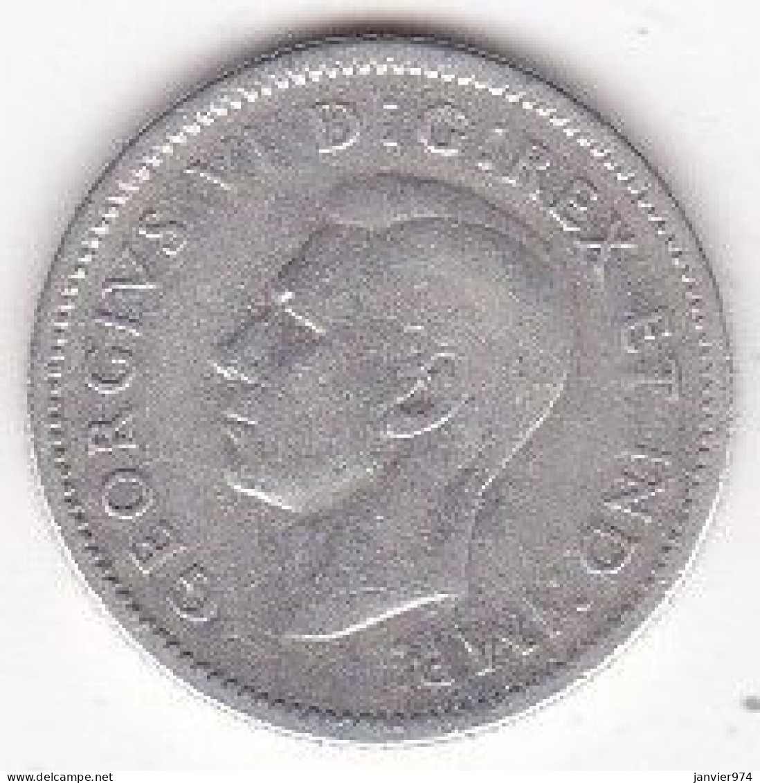 Canada 10 Cents 1947 George VI, En Argent, KM# 34 - Canada