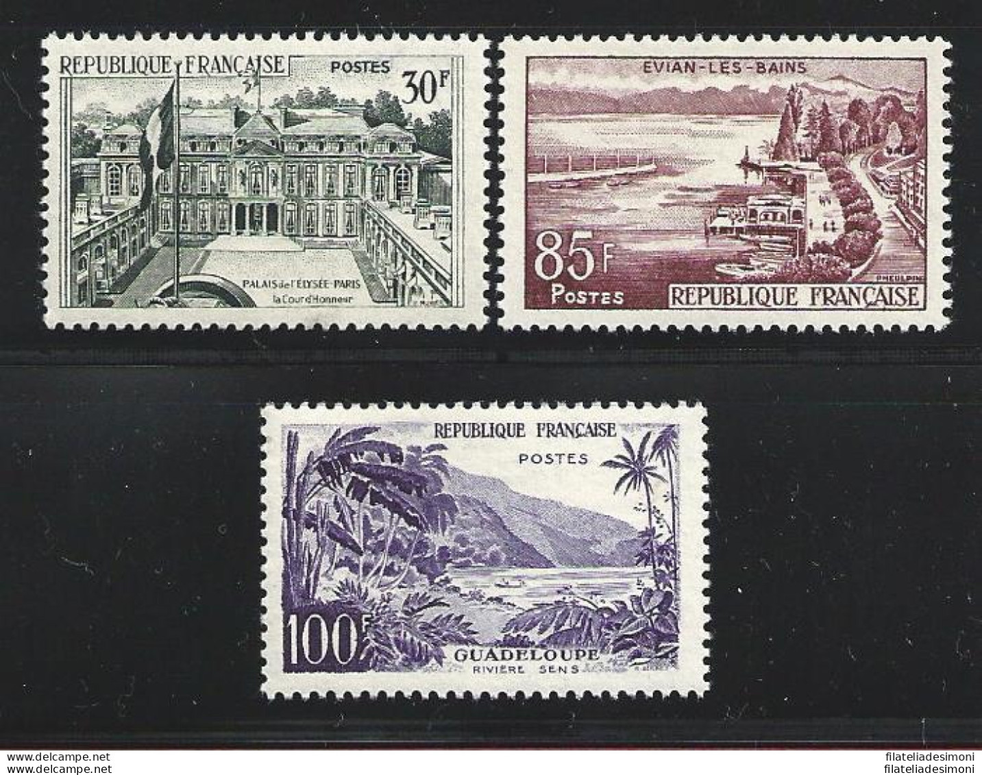 1959 FRANCIA   - N° 1192/1194 Turistica 3 Valori MNH/** - Sonstige & Ohne Zuordnung