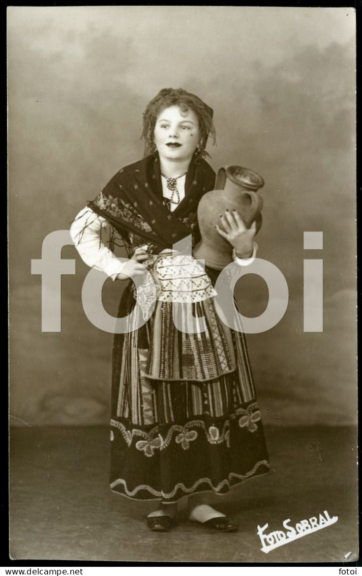 REAL PHOTO FOTO POSTCARD CHILD GIRL ENFANT COSTUMES TRAJE TRADICIONAL  MINHOTA  MINHO PORTUGAL - Viana Do Castelo