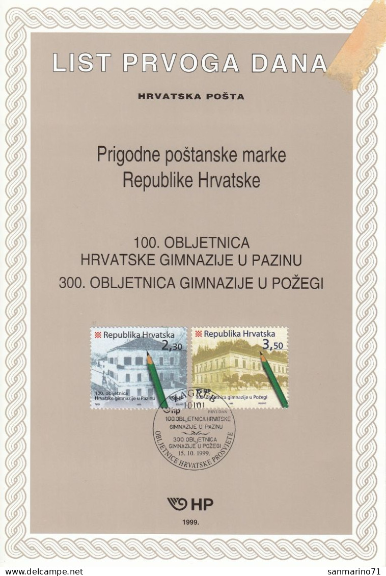 CROATIA First Day Panes 525-526 - Croatia