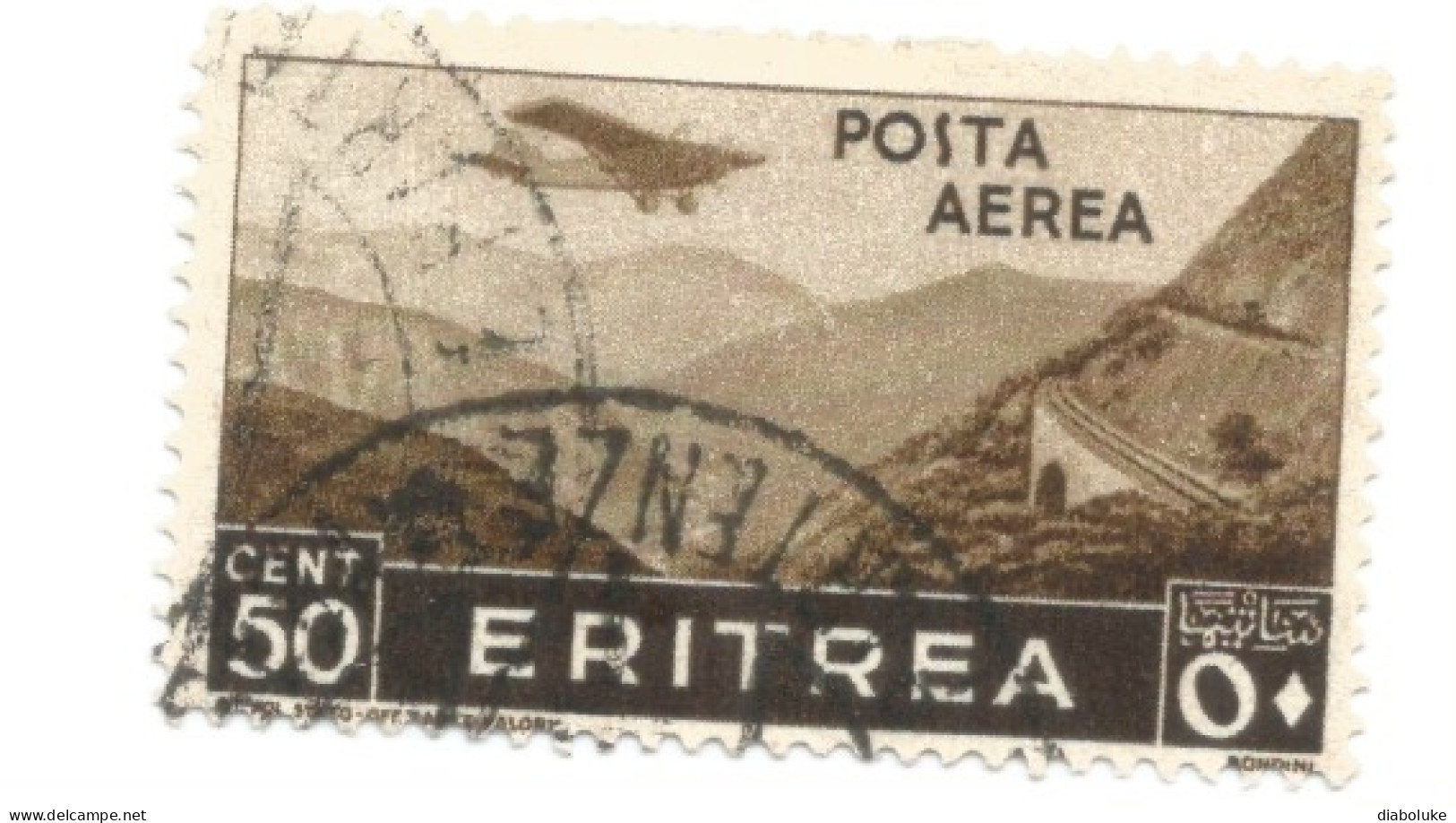 (COLONIE E POSSEDIMENTI) 1936, ERITREA, SOGGETTI AFRICANI, POSTA AEREA - 13 Francobolli Usati - Eritrea