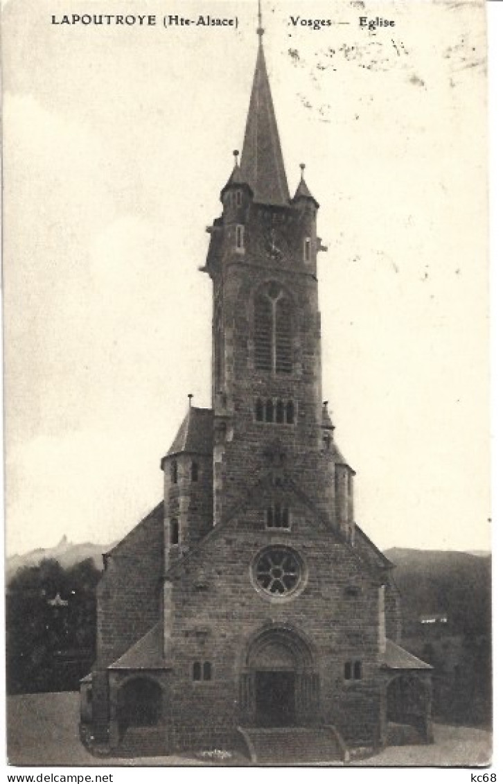 68 - LAPOUTROYE - L' église - Lapoutroie