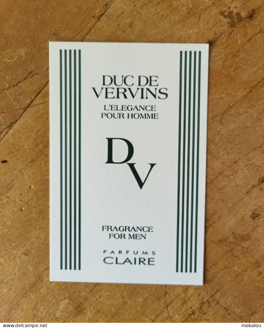 Carte Claire (houbigant) Duc De Vervins - Modernas (desde 1961)