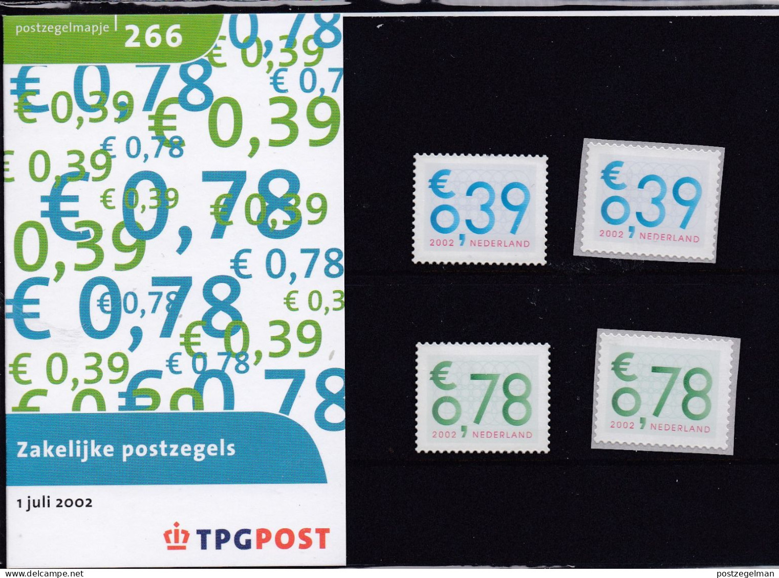 NEDERLAND, 2002, MNH Zegels In Mapje, Zakenpost , NVPH Nrs. 2101-2102, Scannr. M266 - Nuevos