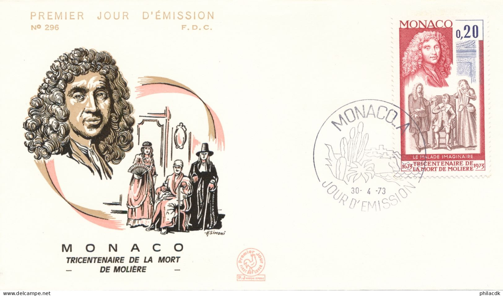 MONACO - LOT DE 48 ENVELOPPES PREMIER JOUR MONACO FDC POUR ETUDE VOIR SCANNS