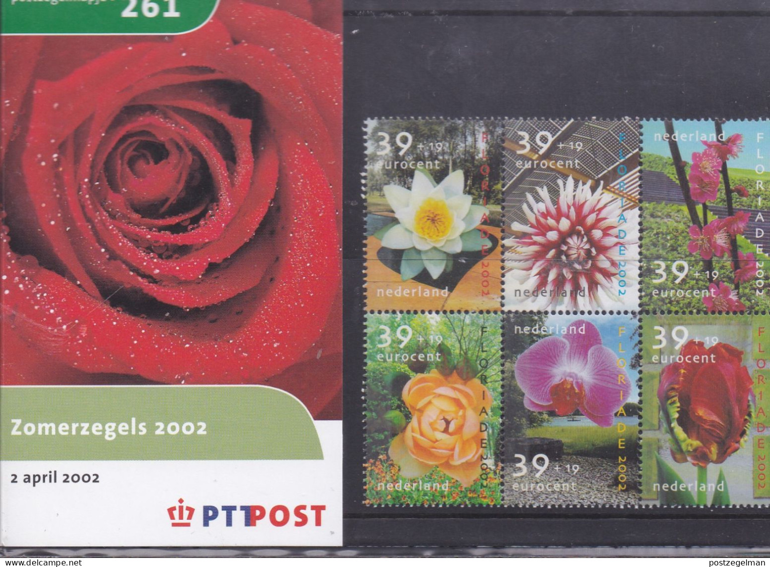 NEDERLAND, 2002, MNH Zegels In Mapje, Zomer Zegels , NVPH Nrs. 2077-2082, Scannr. M261 - Neufs