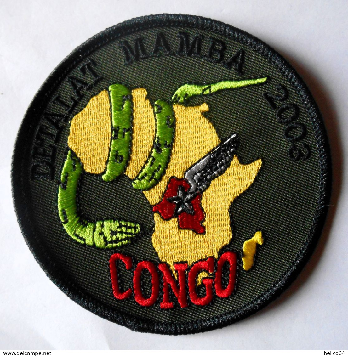 PATCH DETALAT MAMBA 2003 CONGO - Escudos En Tela