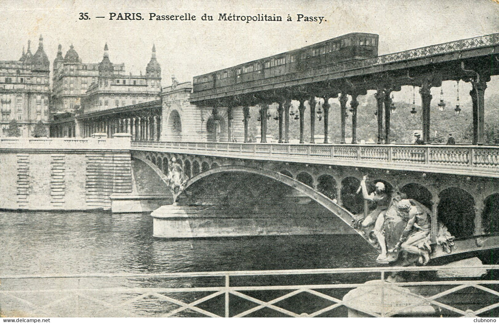 CPA - PARIS -  PASSERELLE DU METROPOLITAIN A PASSY - Bridges