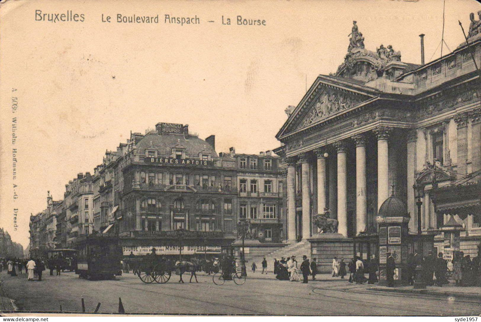 Bruxelles, Boulevard Anspach, La BOURSE - Monuments