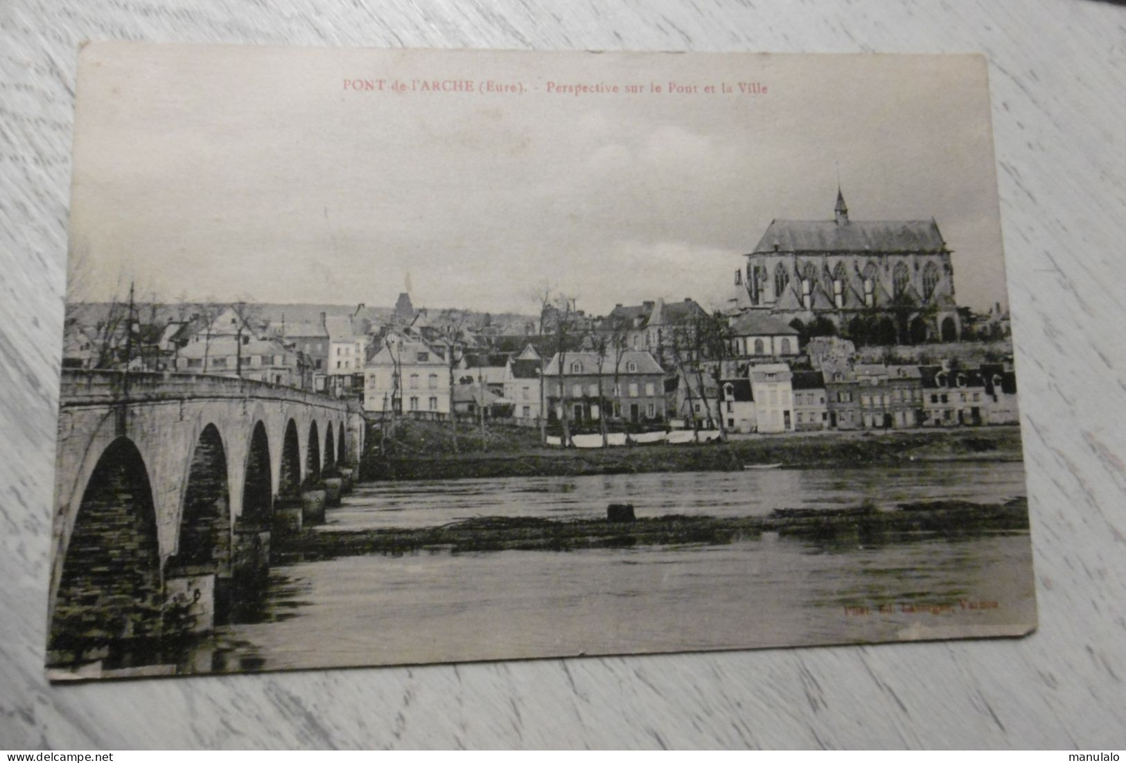 D 27 - Pont De L'arche - Perspective Sur Le Pont Et La Ville - Pont-de-l'Arche