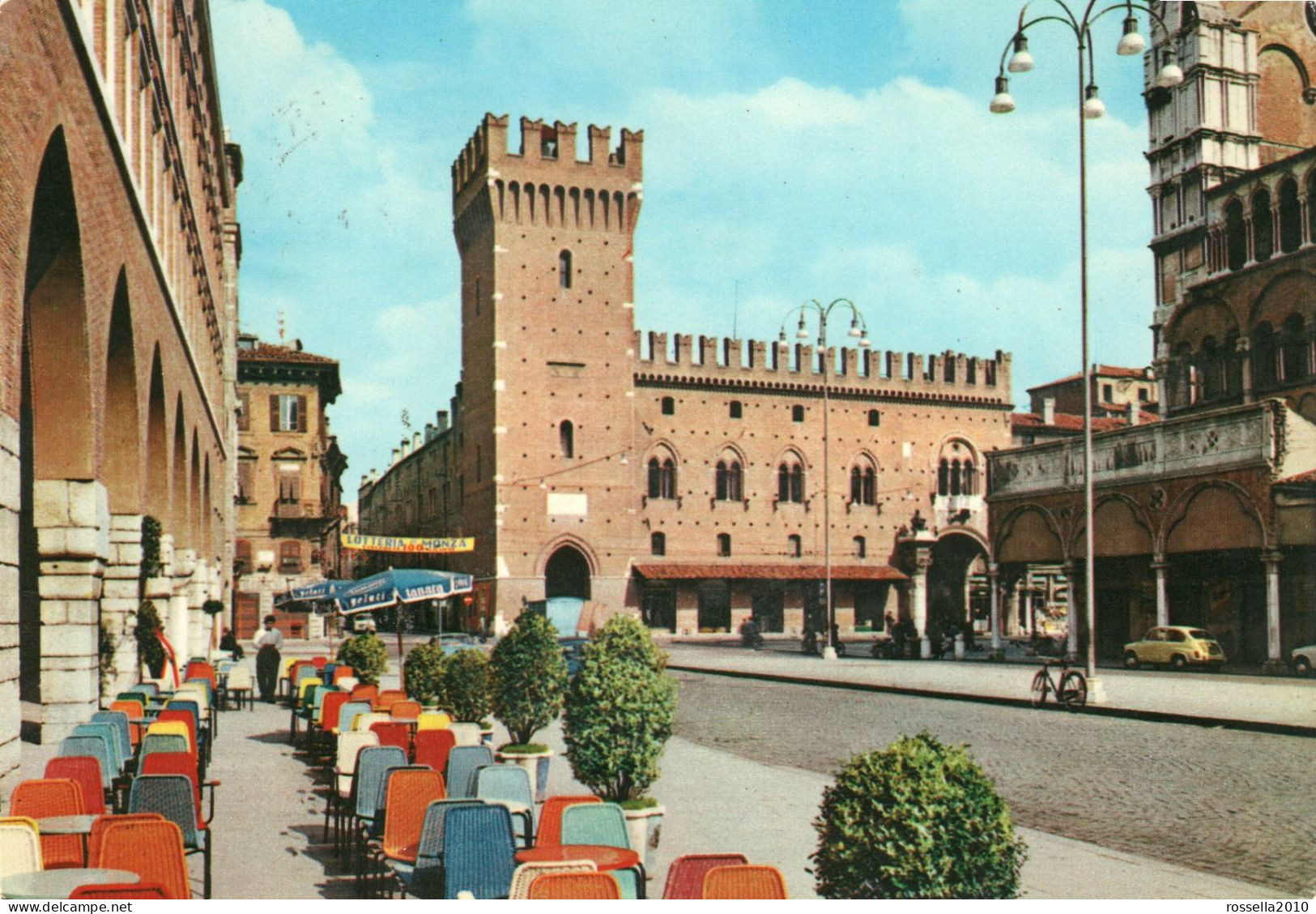CARTOLINA 1971 ITALIA FERRARA PIAZZA TRENTO TRIESTE PAL. MUNICIPIO Italy Postcard ITALIEN Ansichtskarten - Ferrara