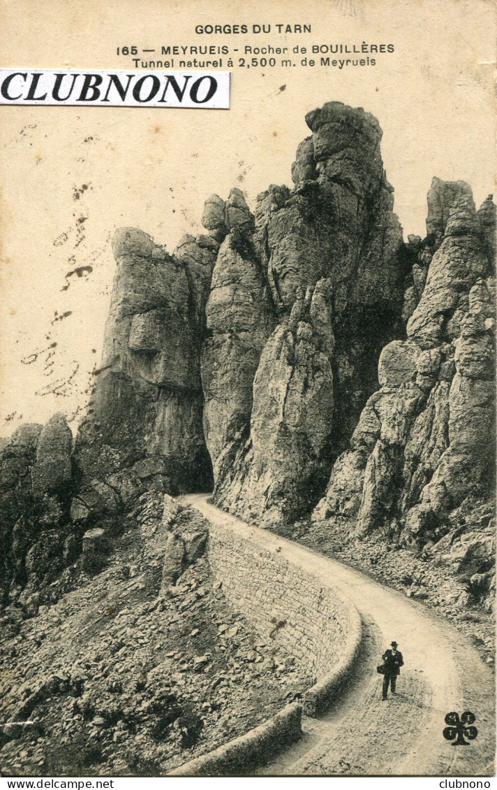 CPA - MEYRUEIS - ROCHER DE BOUILLERES - GORGES DU TARN - Meyrueis