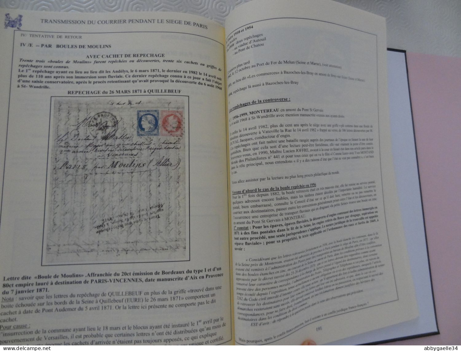 Les Transmissions Du Courrier Pendant Le Siège De Paris Guerre De 1870 à 1871 Par Jean-Claude Lettré Ballons Montés - Andere & Zonder Classificatie