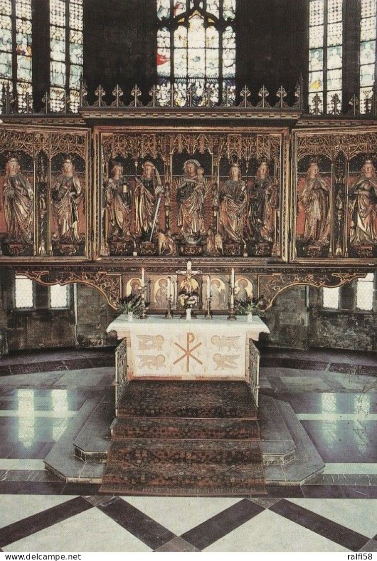 1 AK Germany / Sachsen * Zwickau - Der Dom St. Marien - Altar Von Michael Wohlgemut 1479 * - Zwickau