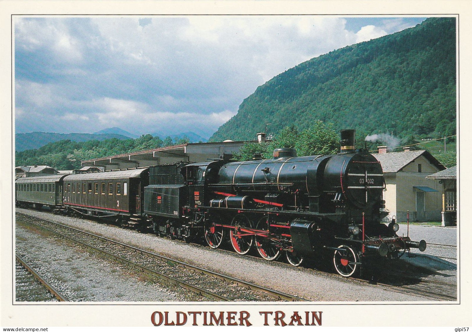 OLDTIMER TRAIN CARD - SLOVENIJA MOST NA SOCI - Eisenbahnen