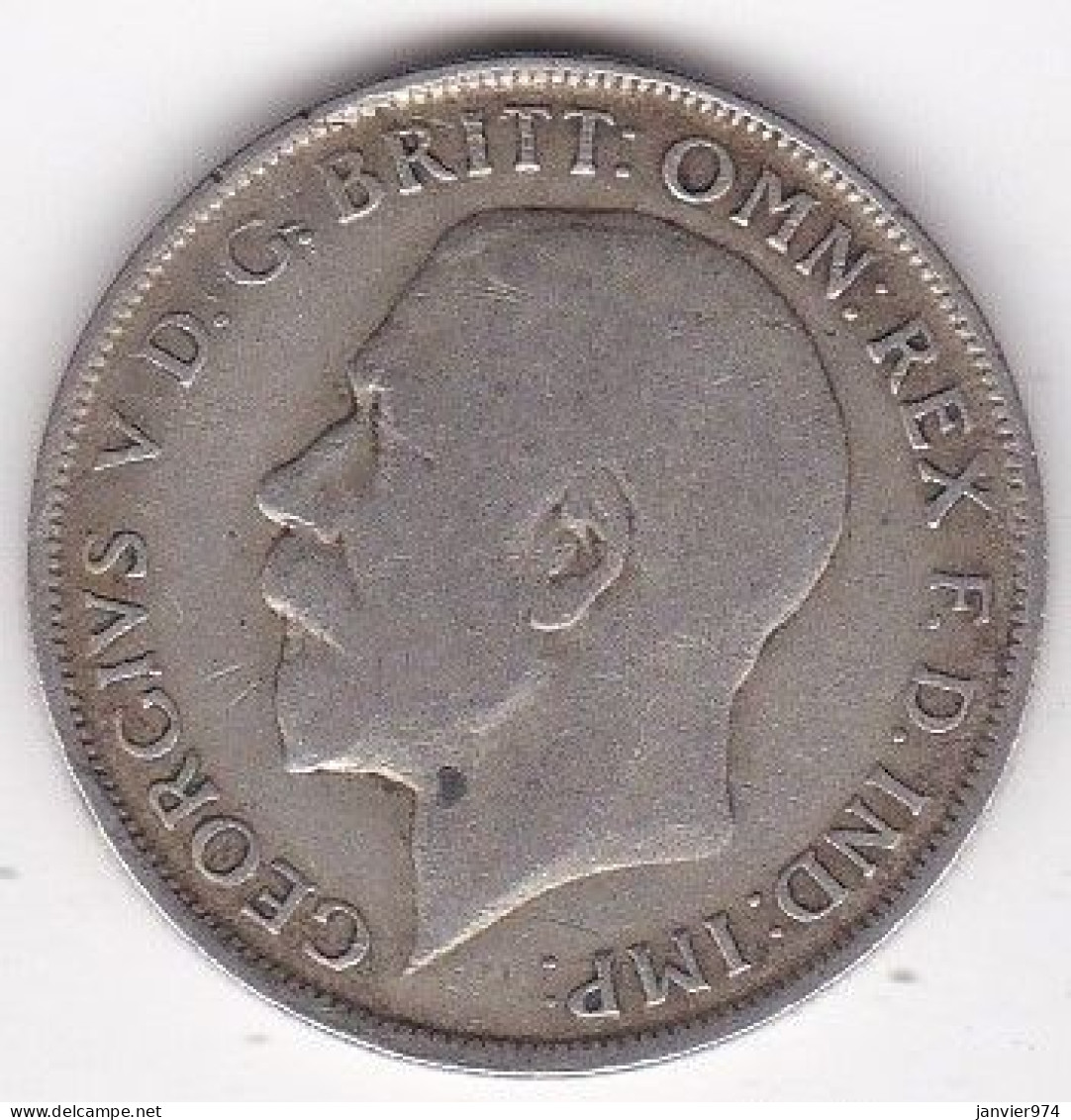 Grande Bretagne. One Florin 1921. George V, En Argent, KM# 817a - J. 1 Florin / 2 Shillings