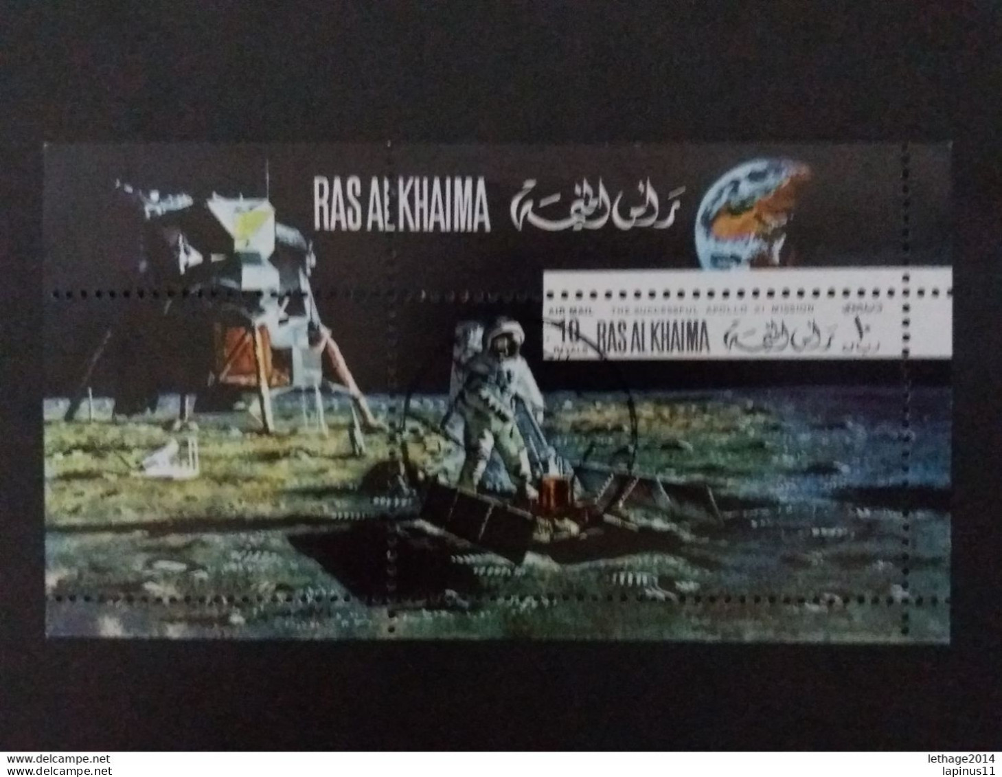 RAS AL KHAIMA 1971 THE SUCCESSFUL APOLLO XI SHEET EMIRATI ARABI - Ras Al-Khaima