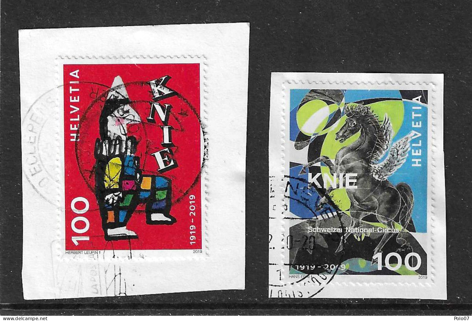 2019 ZNr 1716-1717 (2401) BIEN LIRE LA DESCRIPTION - Used Stamps