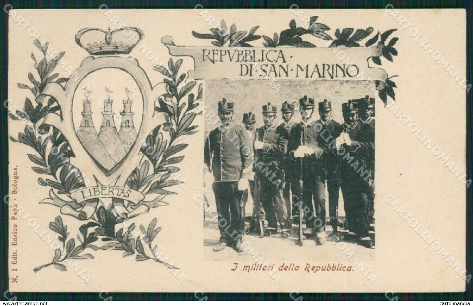 San Marino Militari Della Repubblica Cartolina MQ5615 - San Marino