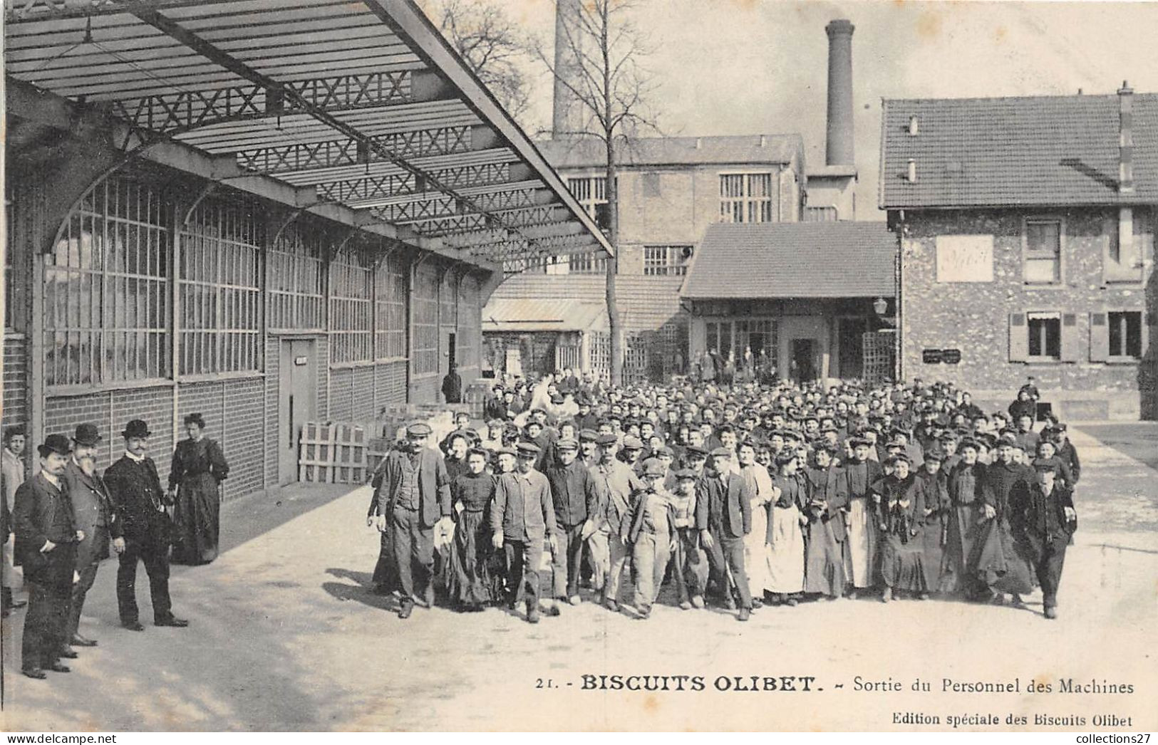 SERIE COMPLETE DE 24 CARTES- BISCUITS OLIBET - PARIS , SURESNES - USINE DE FABRIQUE DE BISCUITS