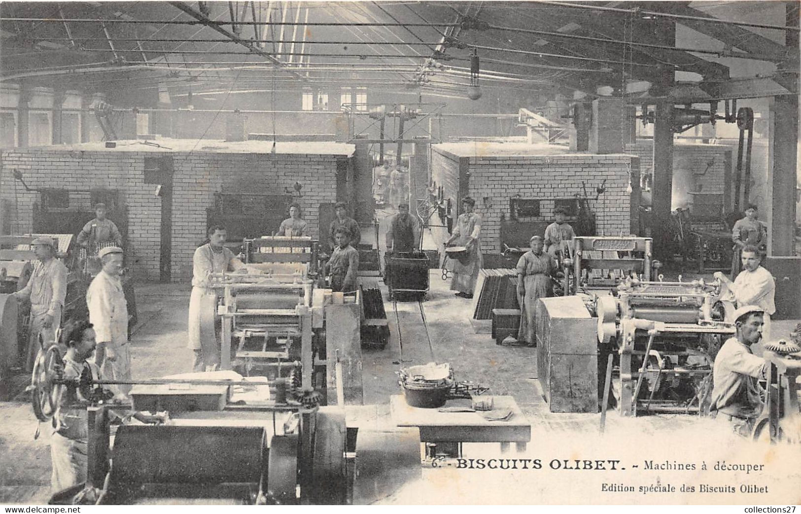 SERIE COMPLETE DE 24 CARTES- BISCUITS OLIBET - PARIS , SURESNES - USINE DE FABRIQUE DE BISCUITS