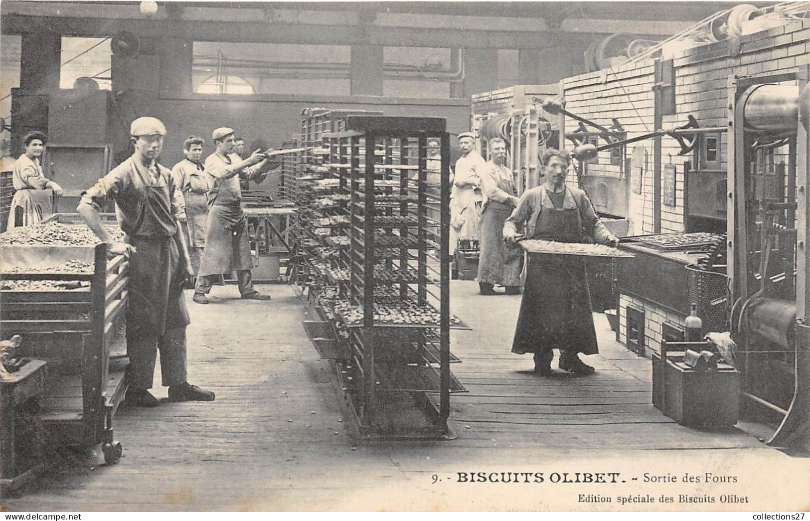 SERIE COMPLETE DE 24 CARTES- BISCUITS OLIBET - PARIS , SURESNES - USINE DE FABRIQUE DE BISCUITS