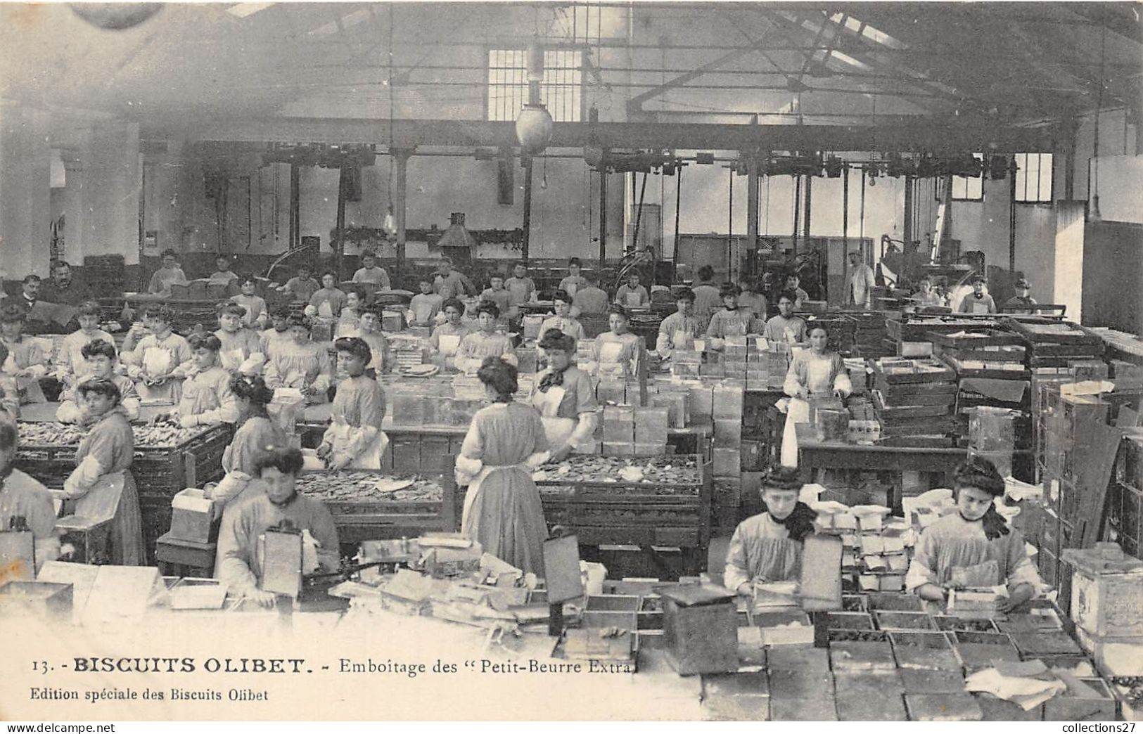 SERIE COMPLETE DE 24 CARTES- BISCUITS OLIBET - PARIS , SURESNES - USINE DE FABRIQUE DE BISCUITS