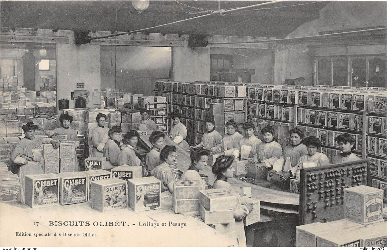 SERIE COMPLETE DE 24 CARTES- BISCUITS OLIBET - PARIS , SURESNES - USINE DE FABRIQUE DE BISCUITS