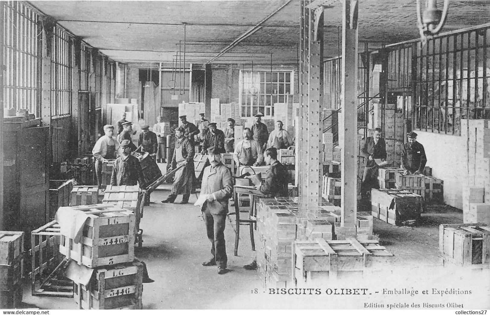 SERIE COMPLETE DE 24 CARTES- BISCUITS OLIBET - PARIS , SURESNES - USINE DE FABRIQUE DE BISCUITS