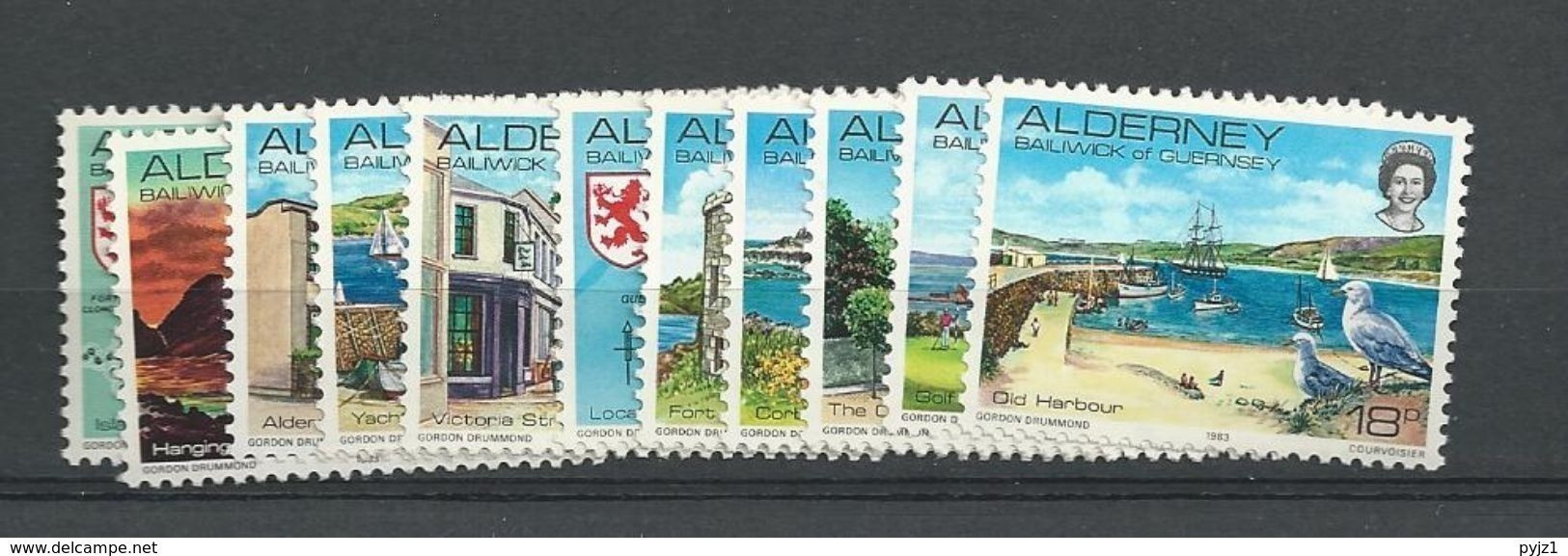 1983 MNH Alderney  Year Complete, Postfris - Alderney